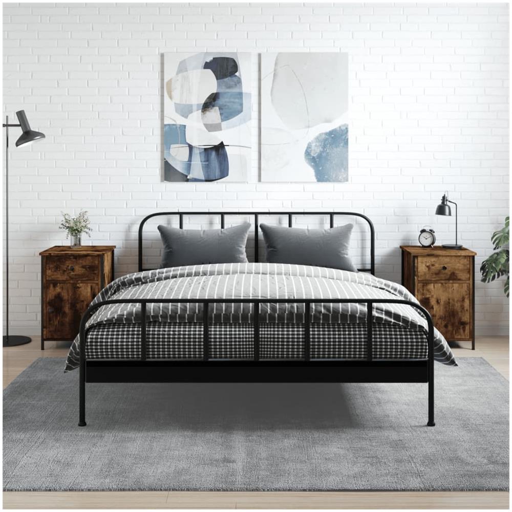 Comodini 2 Pz Rovere Fumo 40x42x60 Cm In Legno Multistrato - Foto 1