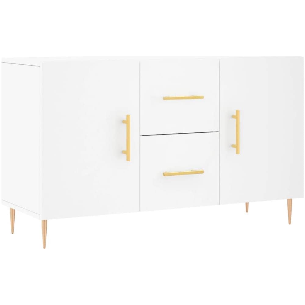 Credenza Bianca 100x36x60 Cm In Legno Multistrato - Foto 2