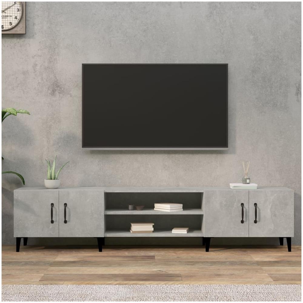 Mobile Porta Tv Grigio Cemento 180x31,5x40 Cm Legno Multistrato - Foto 1