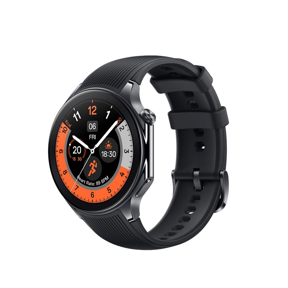 Watch X, Display AMOLED da 1.43’’, Bluetooth 5.0 BLE, GPS, NFC, WearOS 4, Doppio processore Qualcomm, Android, Ricarica Rapida 0-100% 60min, 100 ore di Autonomia, ROM 32GB Platinum Black - Foto 2