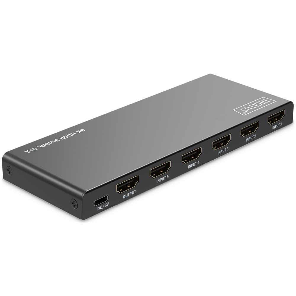 Switch DS-55334 5x1 HDMI 8K / 60Hz Ultra HD DTS Nero - Foto 2