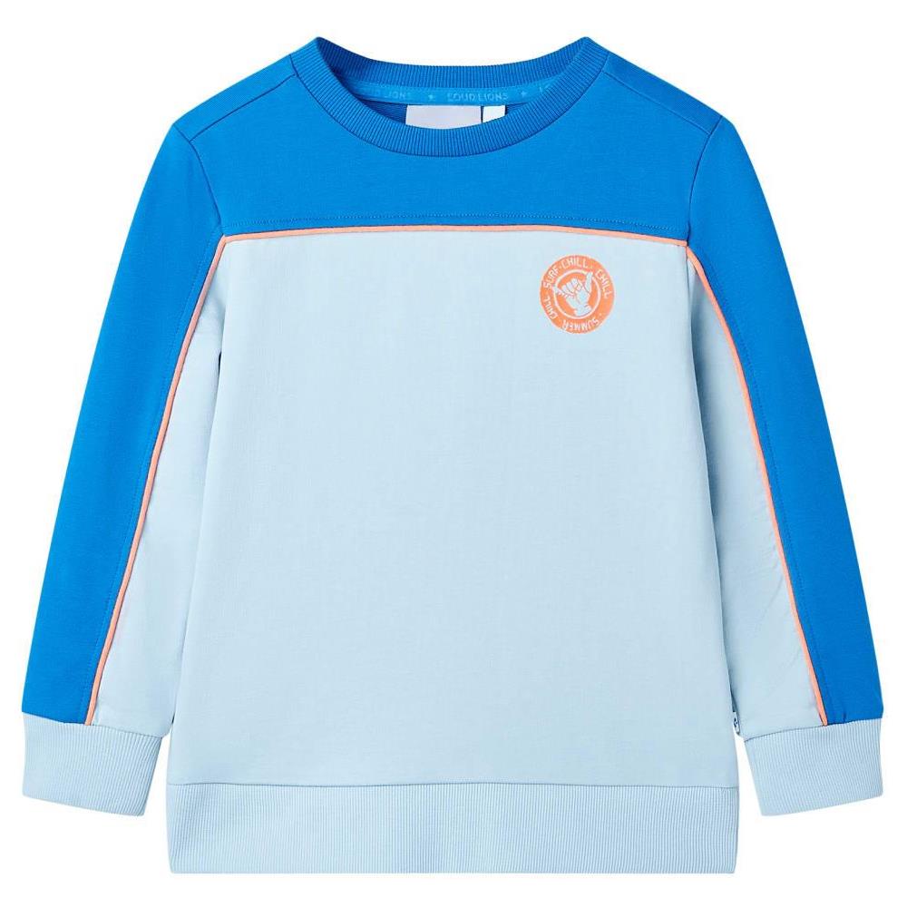 Felpa da Bambino Blu Brillante e Azzurro 104 - Foto 1