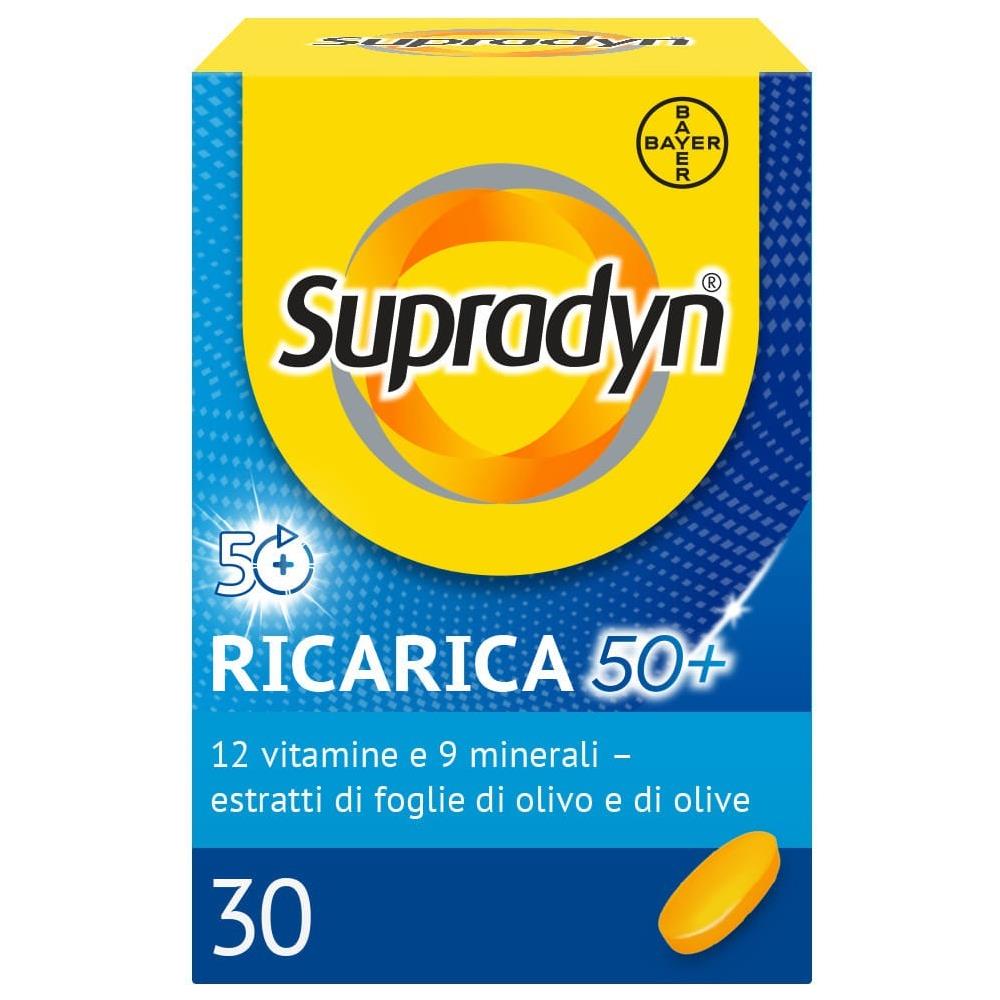 Supradyn Ricarica 50+ Integratore con Vitamine e Minerali, con Antiossidanti 30 Compresse Rivestite - Foto 1