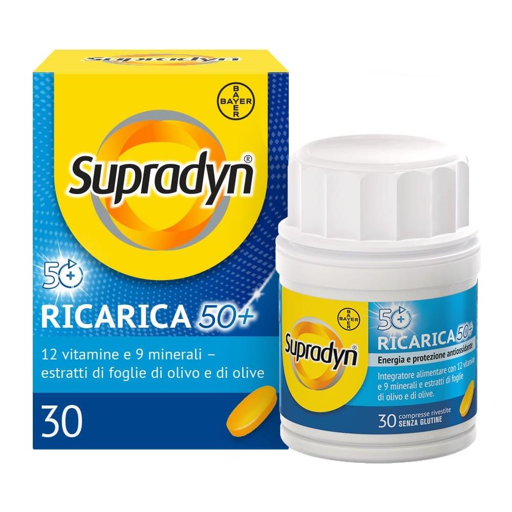 Supradyn Ricarica 50+ Integratore con Vitamine e Minerali, con Antiossidanti 30 Compresse Rivestite - Foto 2
