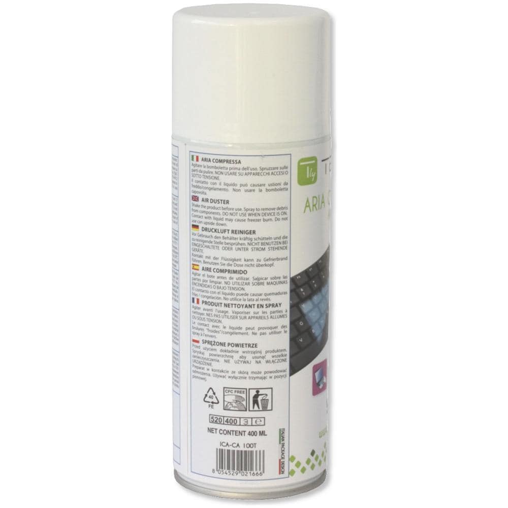 ICA-CA 100T - Bomboletta Aria Compressa Spray di Pulizia 400ml - Foto 4