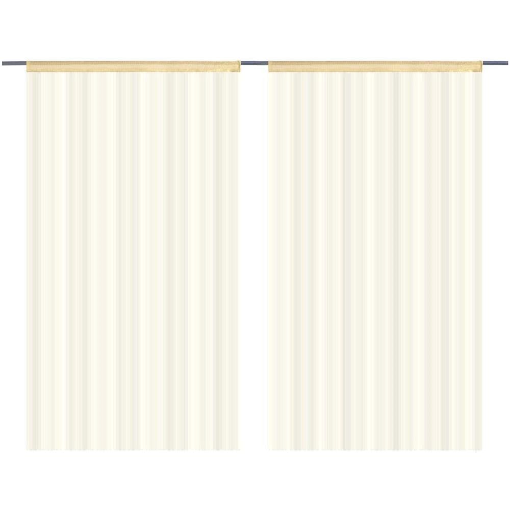 2 Pz Tende A Fili 140x250 Cm Beige - Foto 2