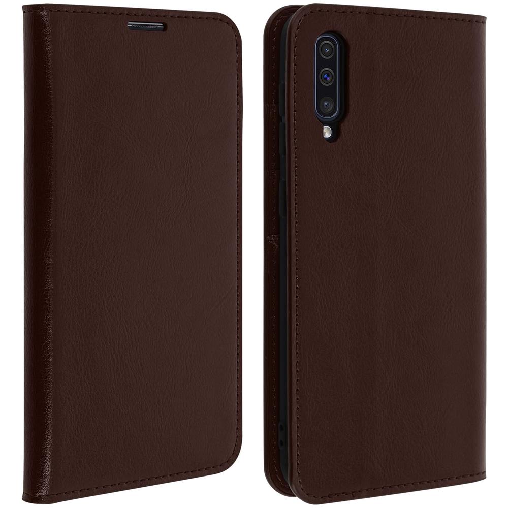 Custodia Samsung Galaxy A50 Pelle Portafoglio Funzione Stand - Marrone - Foto 1