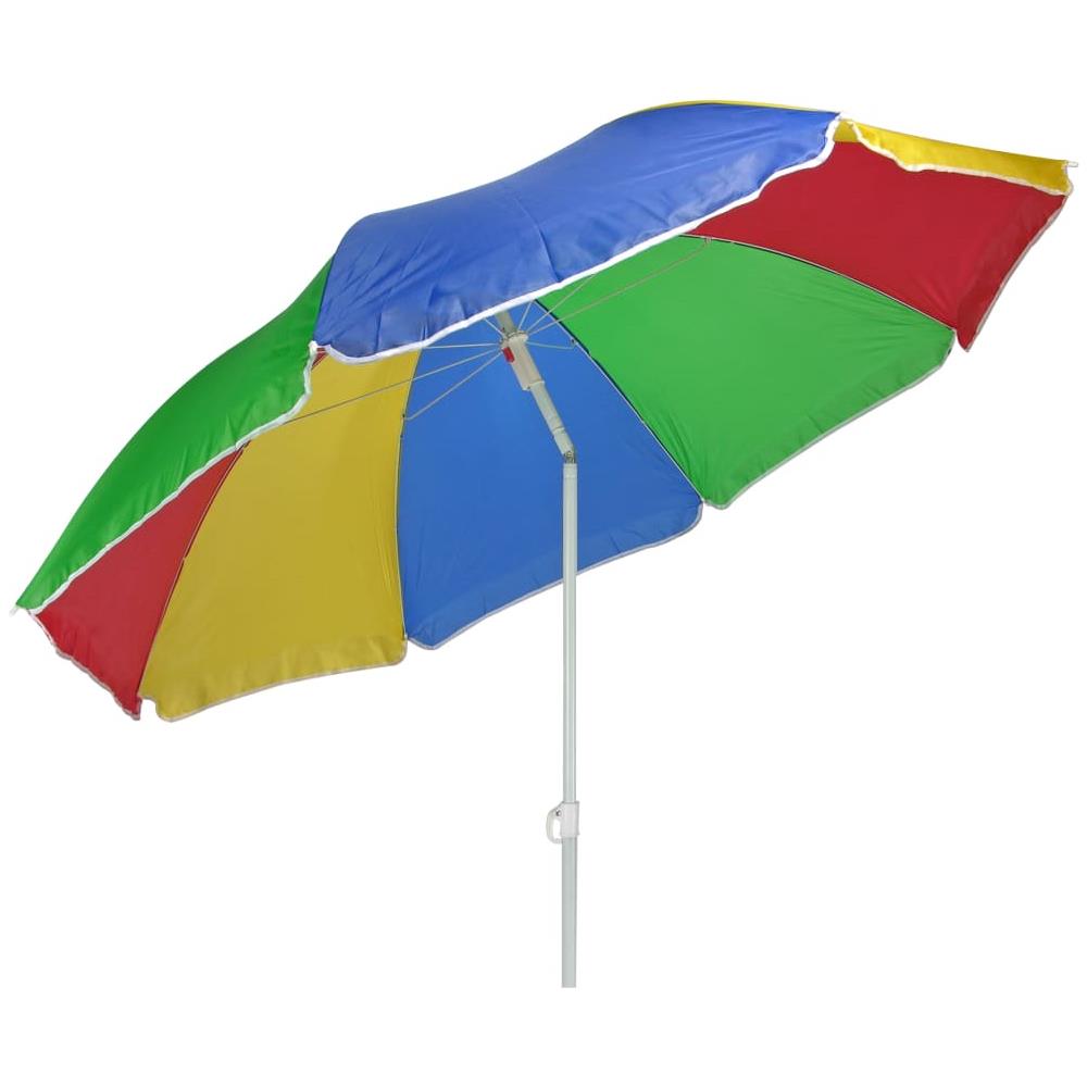 Ombrellone Da Spiaggia 150 Cm Multicolore - Foto 1