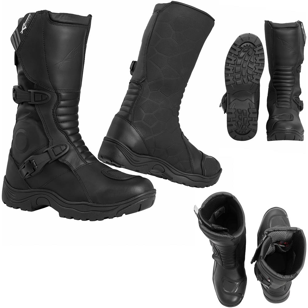 stivali moto in pelle a-pro arrow sport 44