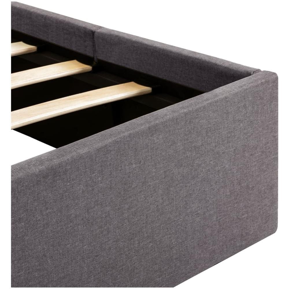 Letto Idraulico Contenitore Led Grigio Talpa Tessuto 120x200cm - Foto 14
