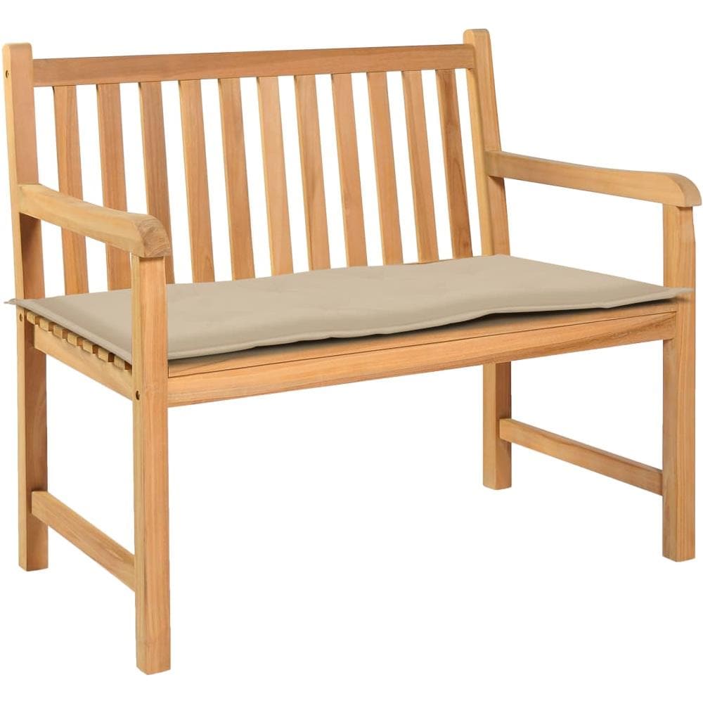 Cuscino per Panca da Giardino Beige 120x50x4 cm - Foto 1
