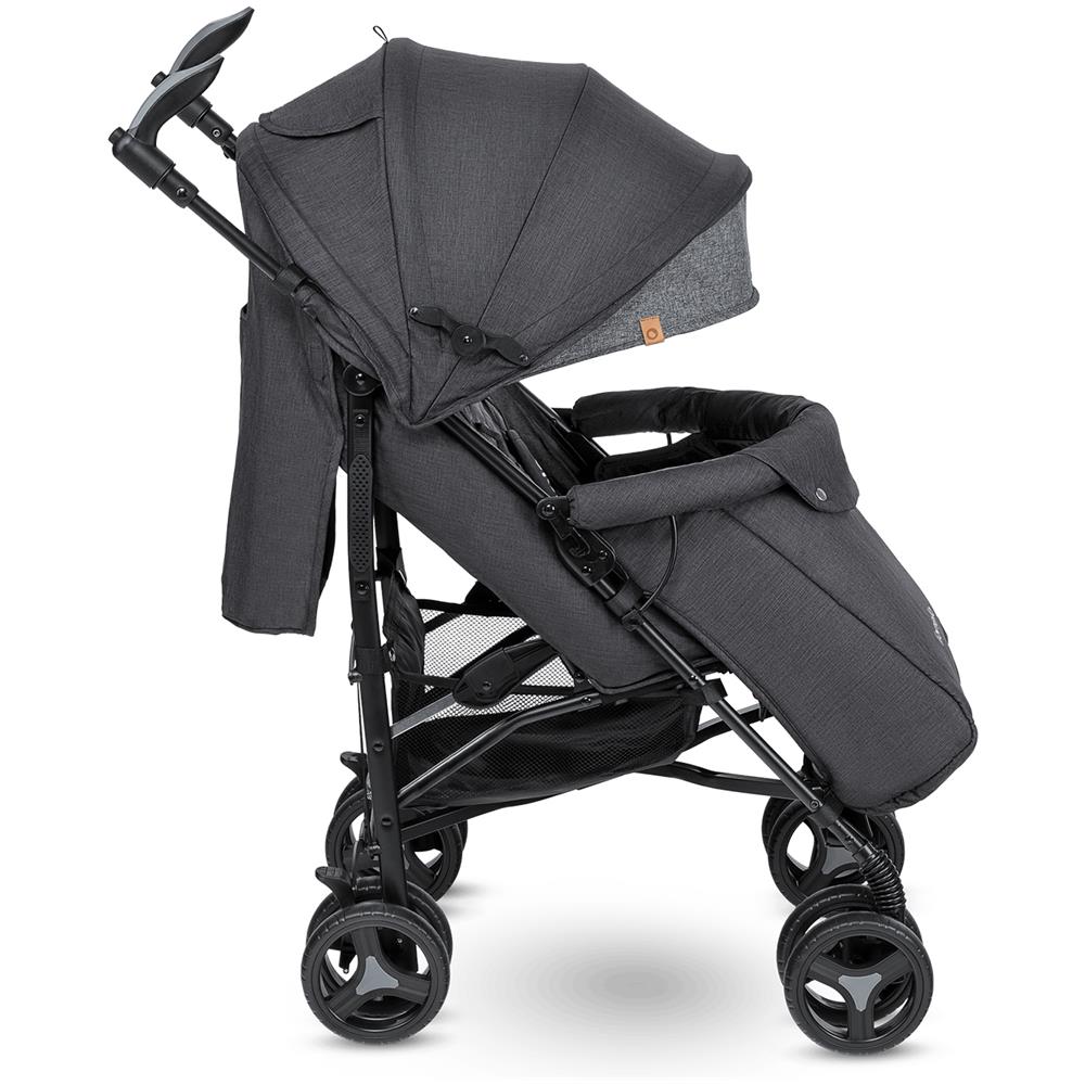 Irma Passeggino Leggero Pieghevole Con Posizione Sdraiata Con Freno Ruote Posteriori Zanzariera Coprigambe Parapioggia Manici Ruotabili A 360 Fino 15 Kg - Foto 2