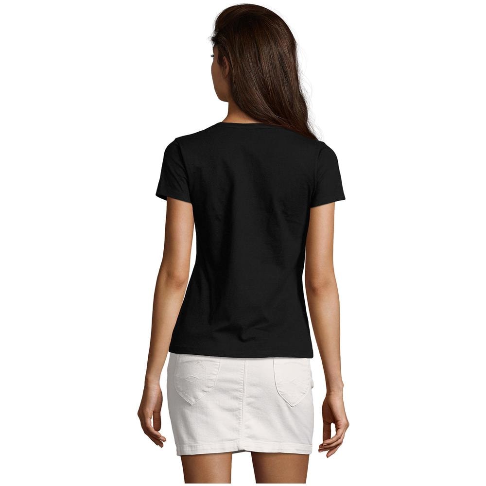 T-shirt Da Donna Con Scollo A V Imperial V Taglia S Nero Profondo - Foto 2