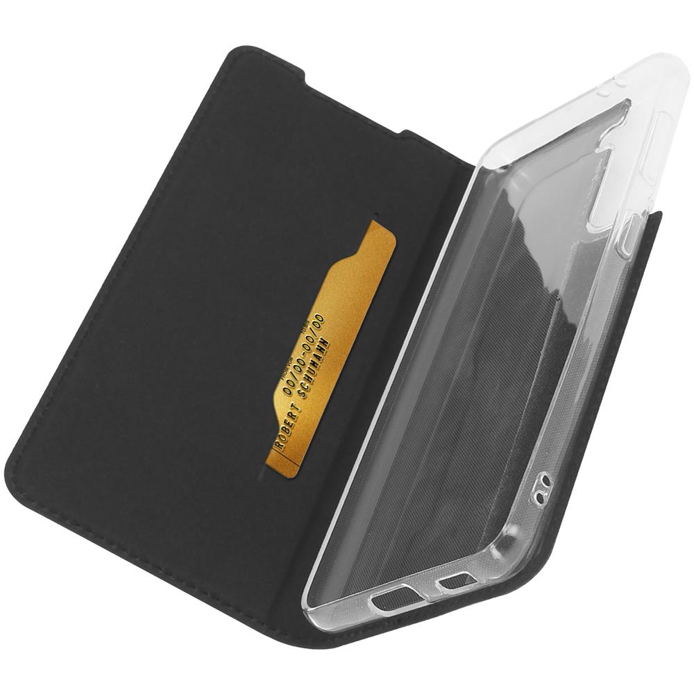 Custodia Per Samsung Galaxy S21 Plus Portadocumenti Supporto Video Nero - Foto 1