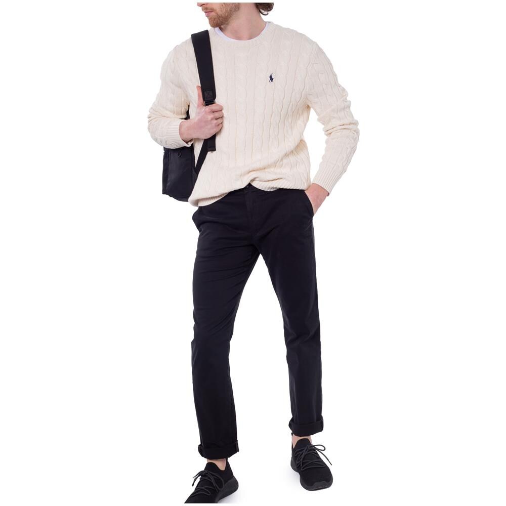 Maglia Uomo A Trecce In Cotone - Foto 1