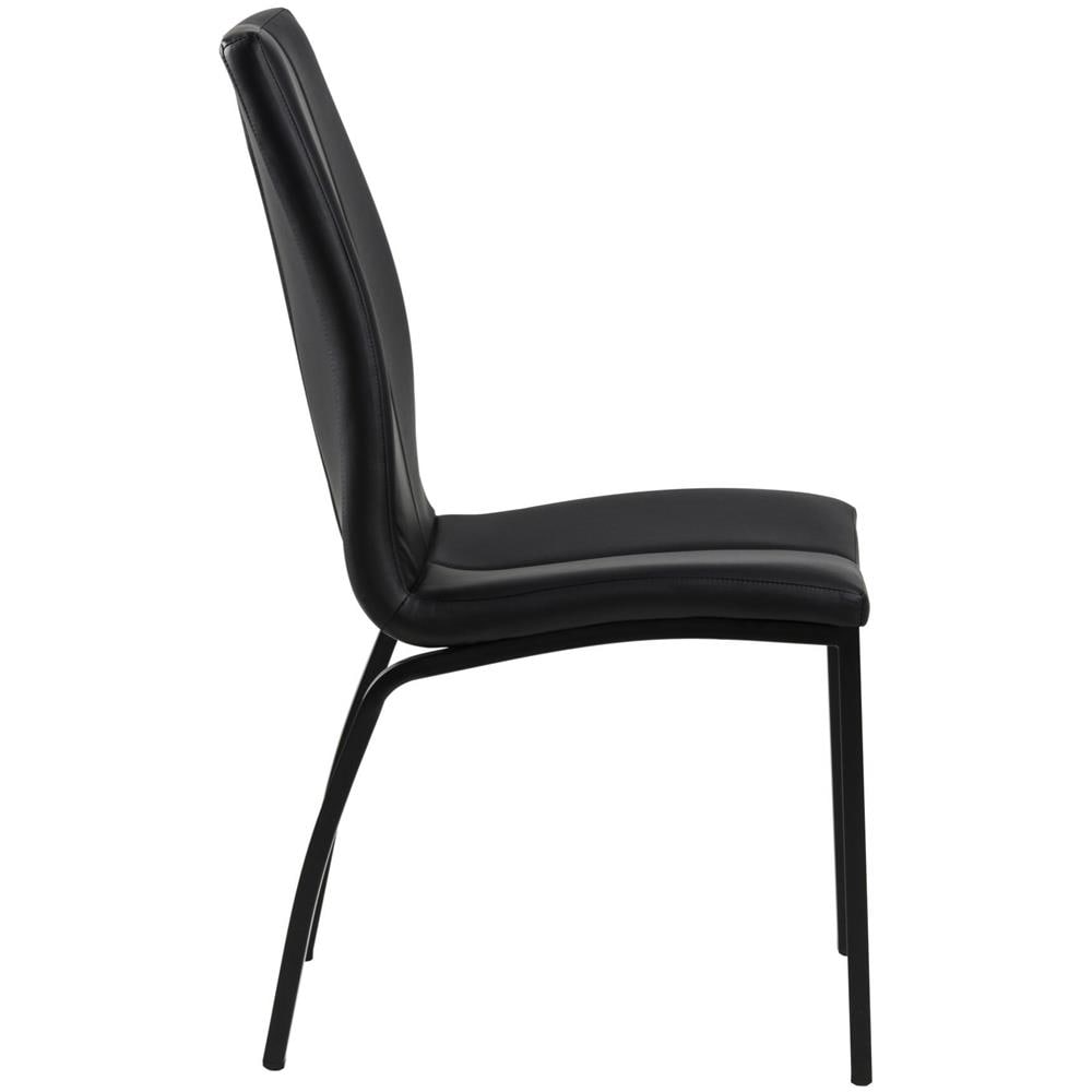 Sedia Asama In Pu Nero Con Gambe Nere - Foto 2