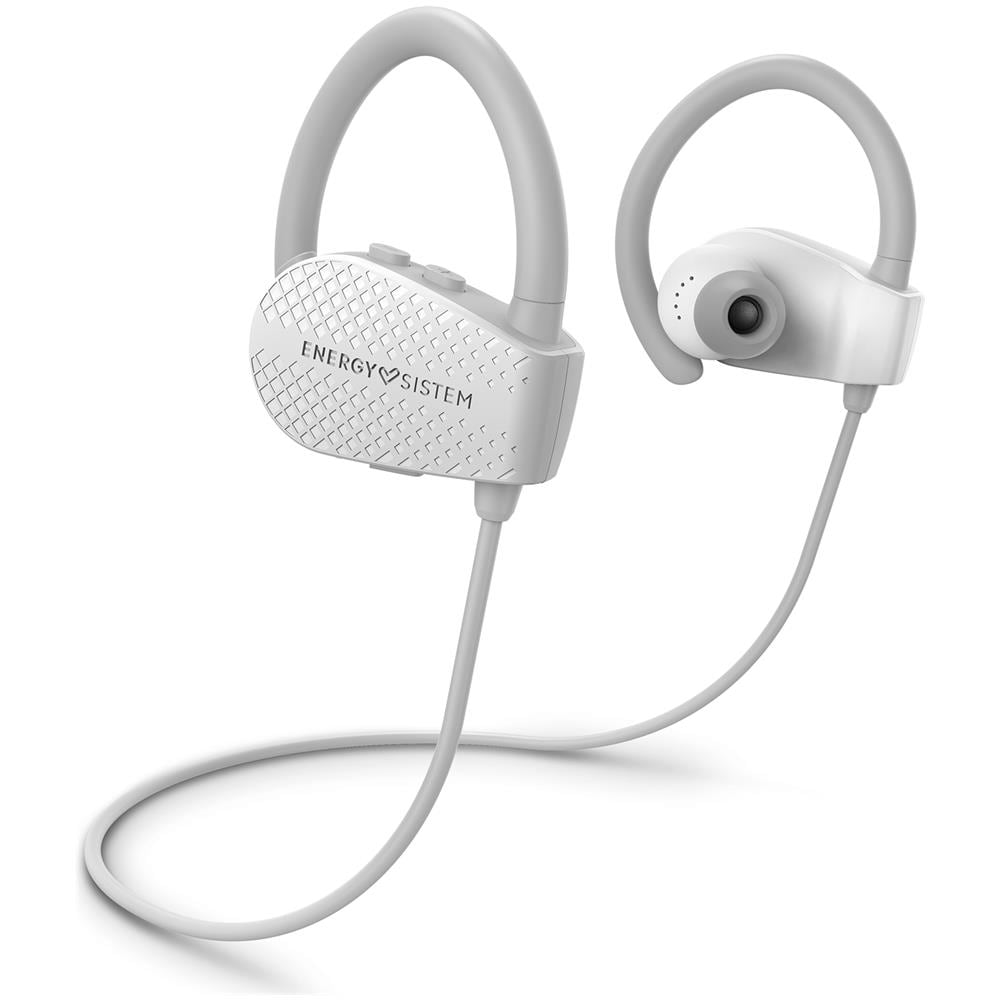 Earphones Bluetooth Sport 1+ Snow (bluetooth 5.1, Voice Assistant, Secure-fit, Sweatproof)  - Foto 1
