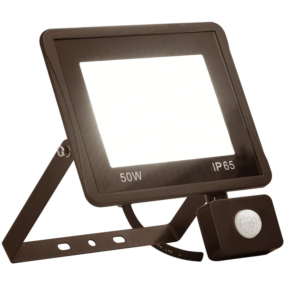 Faretto A Led Con Sensore 50 W Bianco Caldo - Foto 1