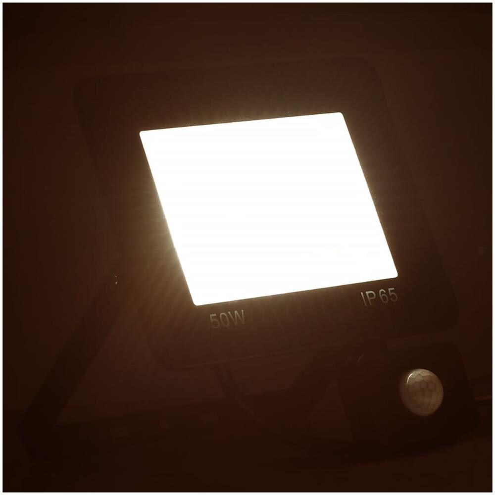 Faretto A Led Con Sensore 50 W Bianco Caldo - Foto 2