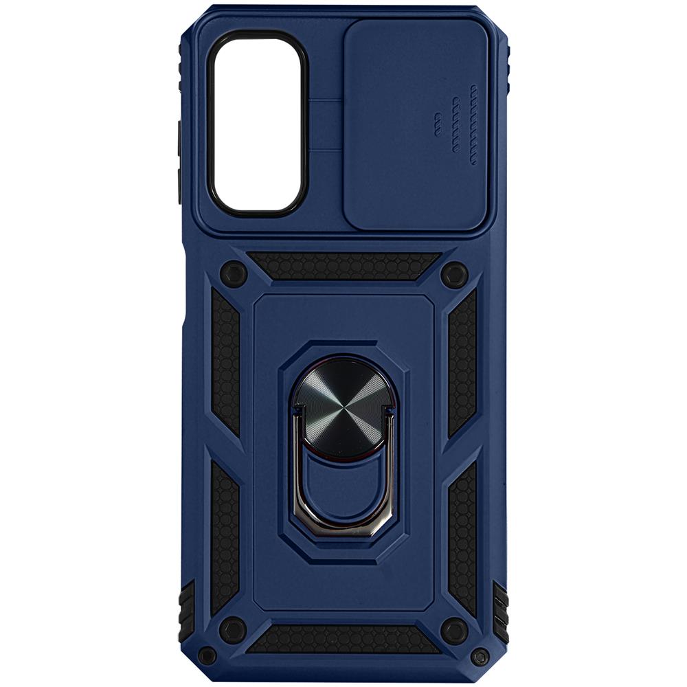 Cover Per Samsung A14 5g E 4g Con Copri-fotocamera E Anello Di Supporto Blu - Foto 1