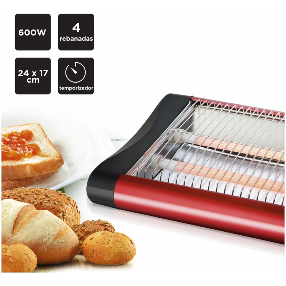 Tostapane 4 Fette Da 600w - Foto 3