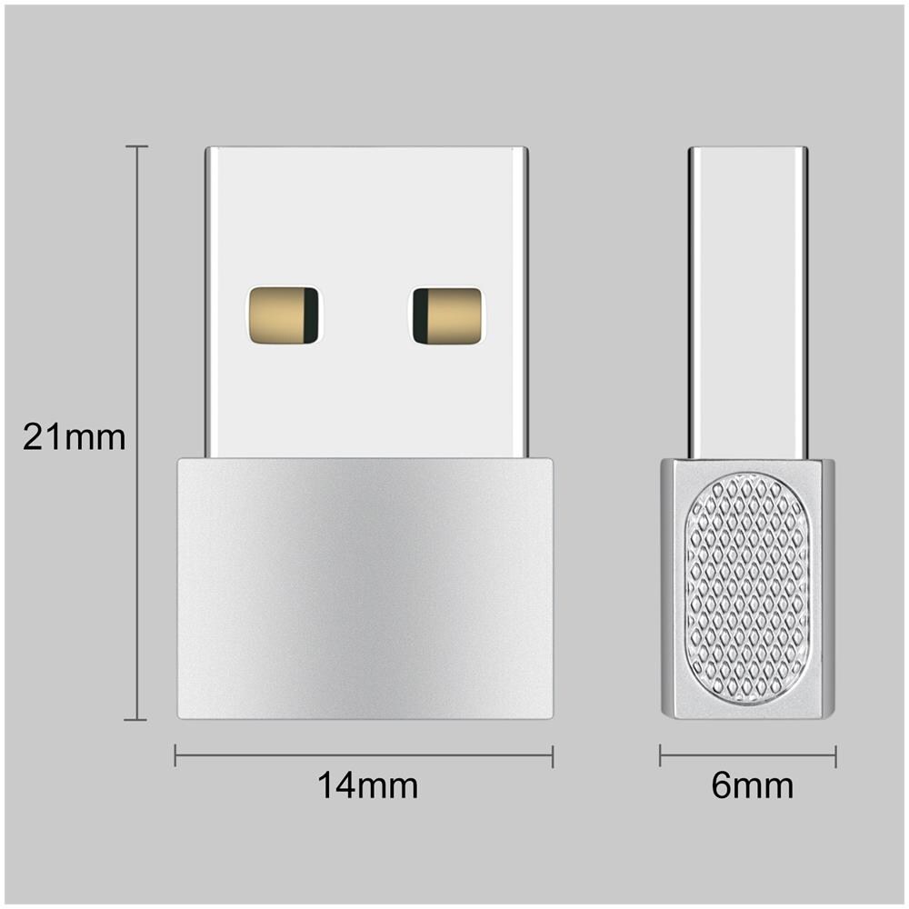 Adattatore Da Usb-c A Usb Silver - Foto 2