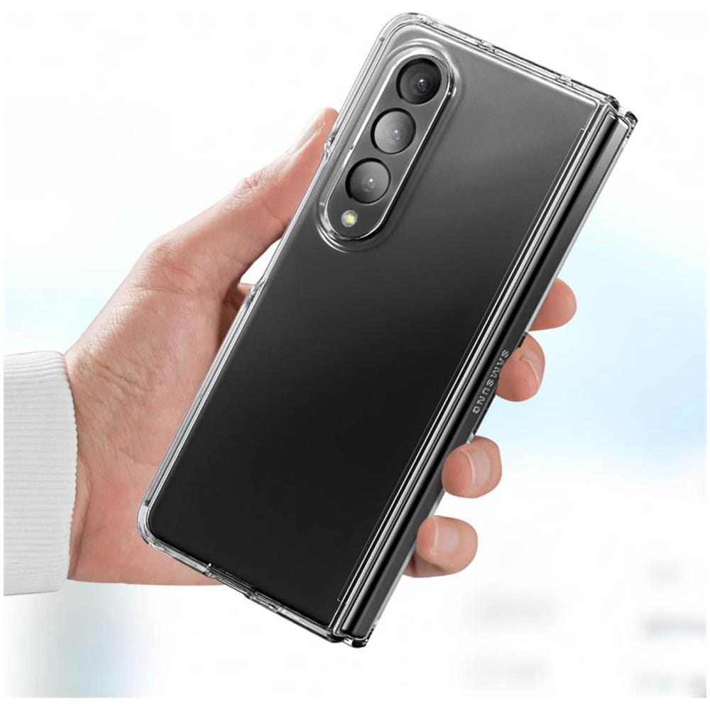 Cover Per Galaxy Z Fold 4 Silicone Anti-ingiallimento Clear Trasparente - Foto 5