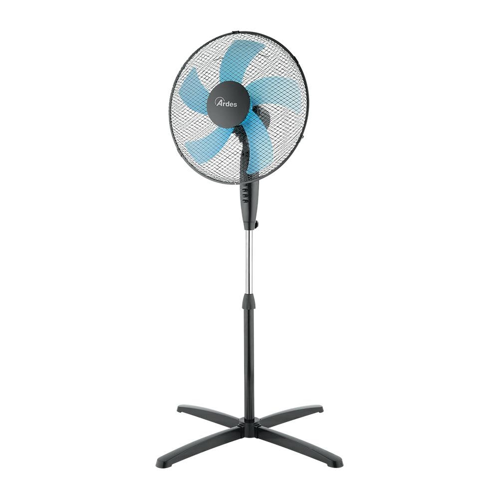 Ventilatore a Piantana STEELO 40PN con 5 Pale Diametro 40 cm Potenza 50 Watt Colore Nero - Foto 1