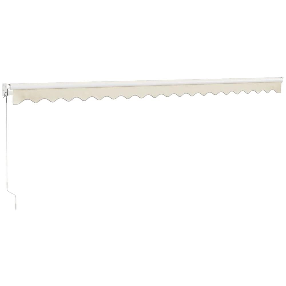 Tenda Da Sole Retrattile Crema 5x3 M In Tessuto E Alluminio - Foto 2