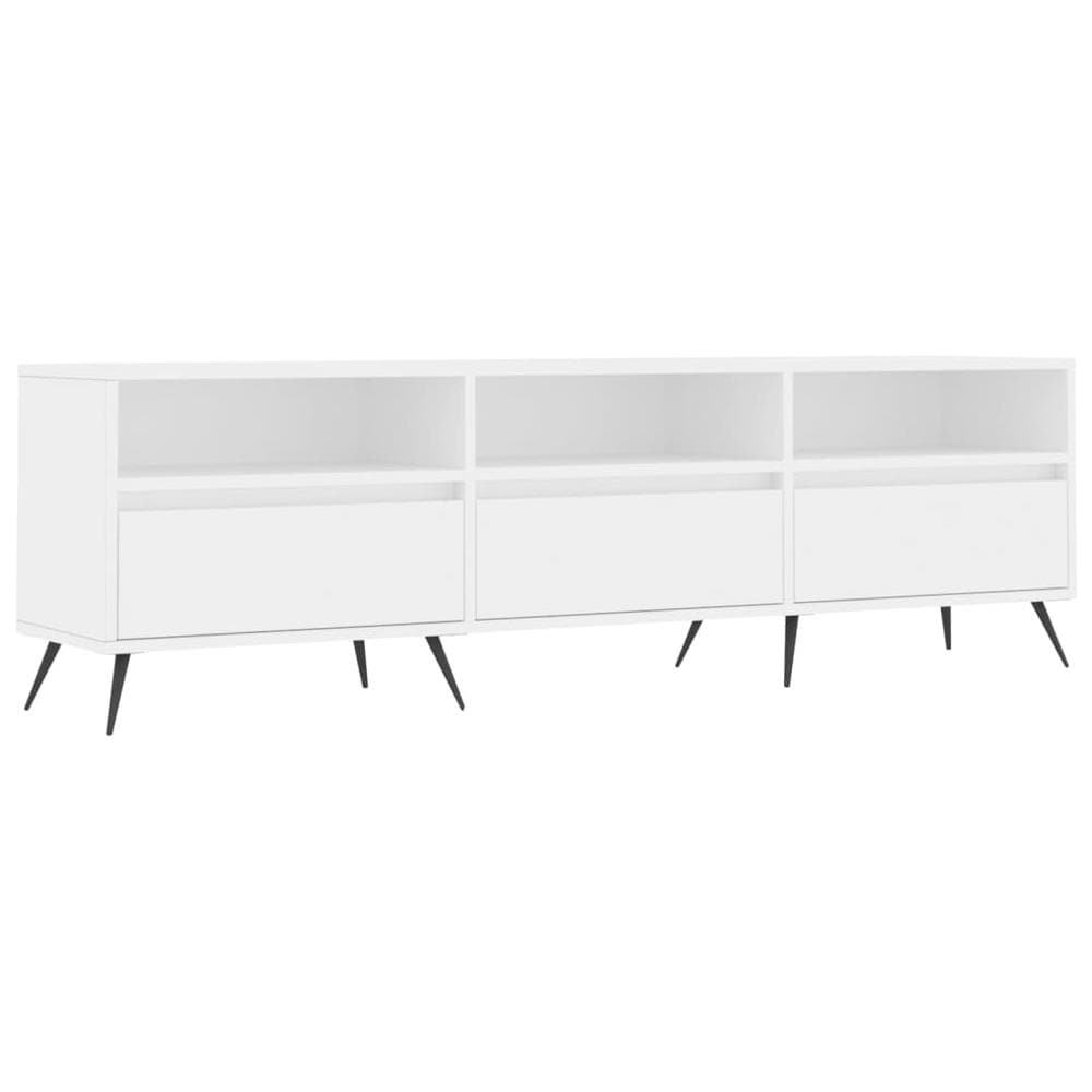 Mobile Porta Tv Bianco 150x30x44,5 Cm In Legno Multistrato - Foto 2