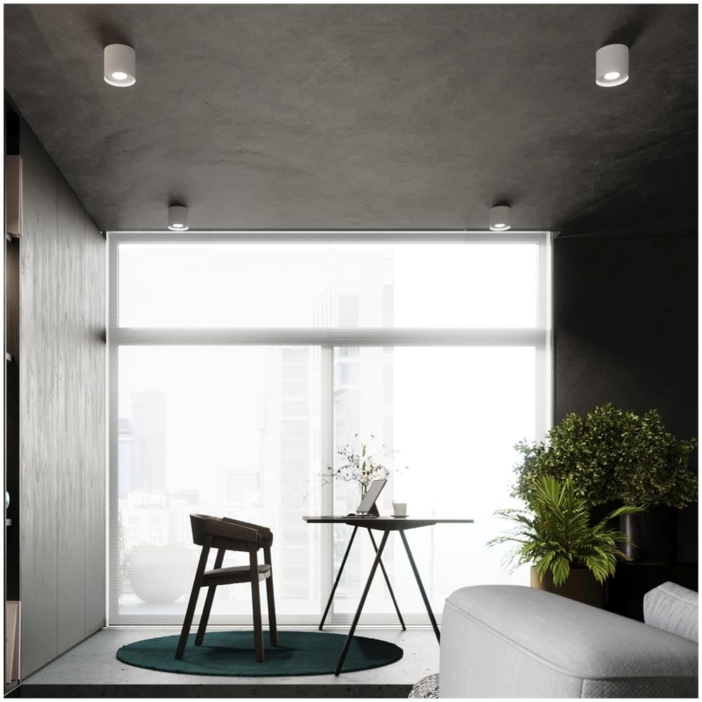 Lampada Da Soffitto Mika Bianco Sl. 1280 - Minimalista Lampade Da Soffitto Bianco 11x12x12 Cm - Foto 1