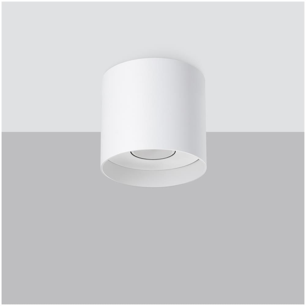Lampada Da Soffitto Mika Bianco Sl. 1280 - Minimalista Lampade Da Soffitto Bianco 11x12x12 Cm - Foto 2