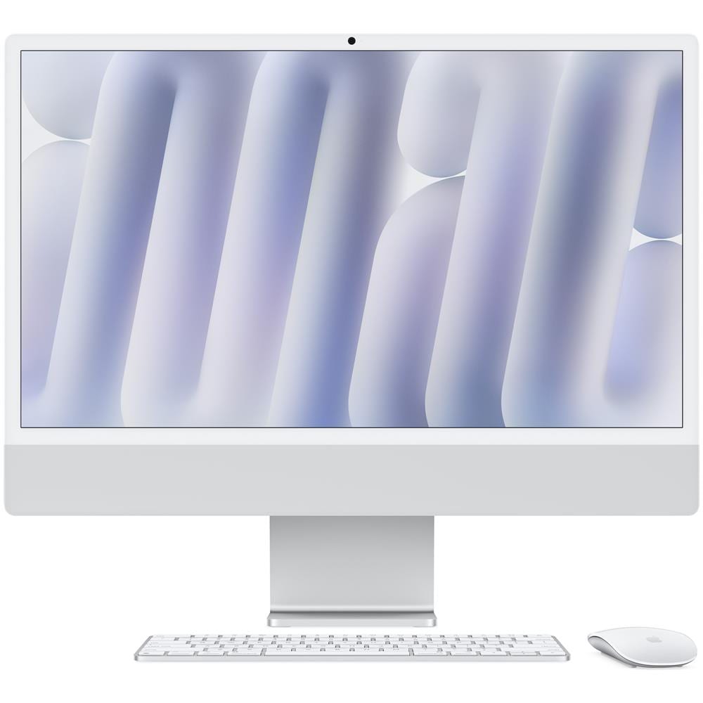 iMac 24"Retina Display 4,5K Chip M4 con CPU 8-core GPU 8-core 16GB 256GB SSD Argento - Foto 1