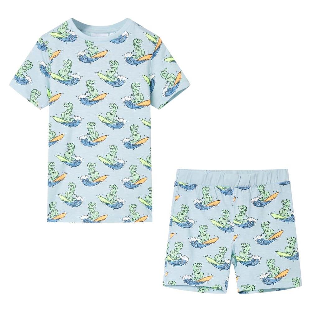 Pigiama da Bambino a Maniche Corte Azzurro 140 - Foto 1