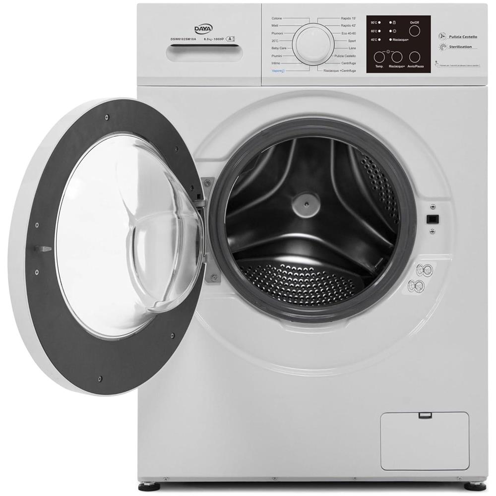 Lavatrice Standard DSW61025M18A1 6 Kg Classe A Centrifuga 1000 giri - Foto 6