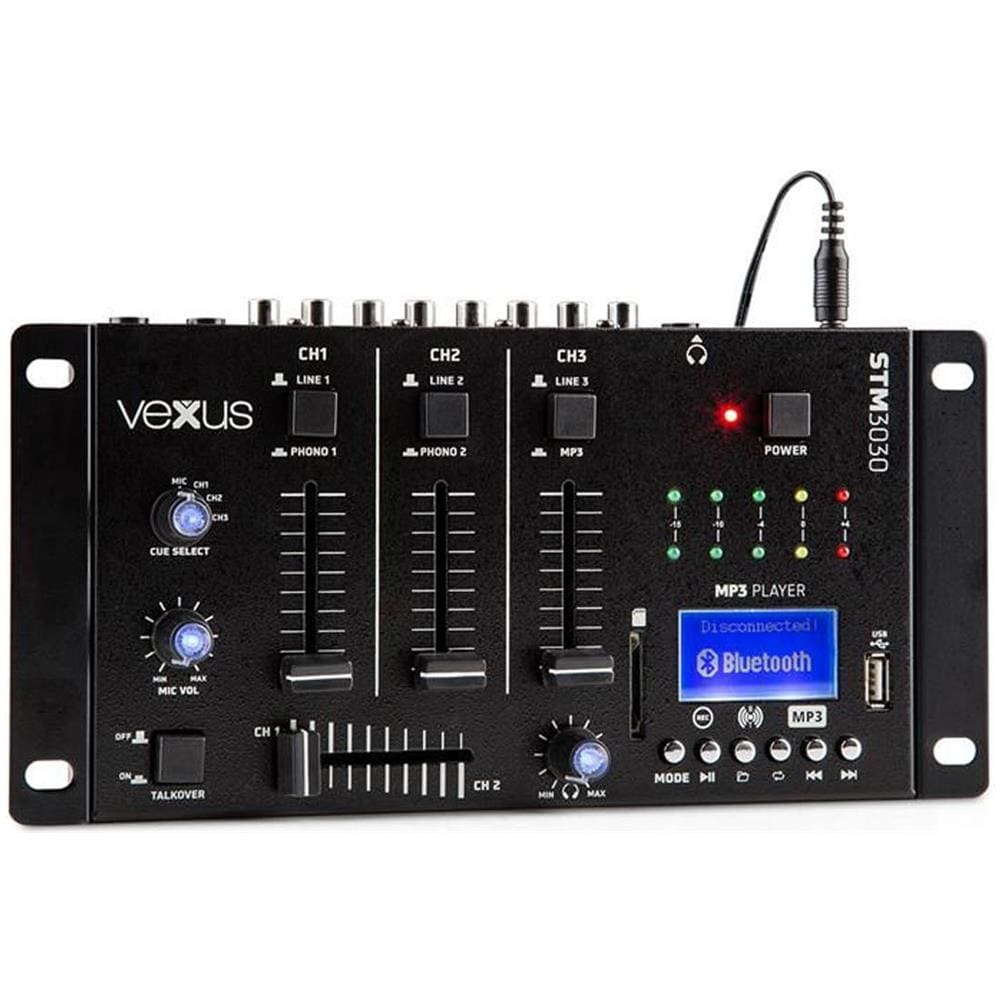 Mixer analogico con display e Bluetooth 3 4 canali con lettore Mp3 tramite USB e SD - Foto 5