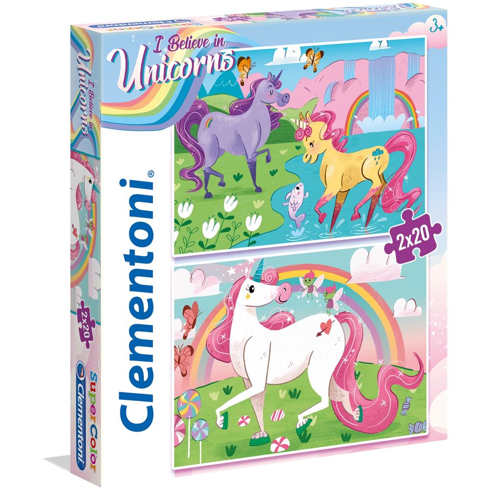 CLM24754 2 Puzzle da 20 Pezzi - Unicorni Brillianti - Foto 2