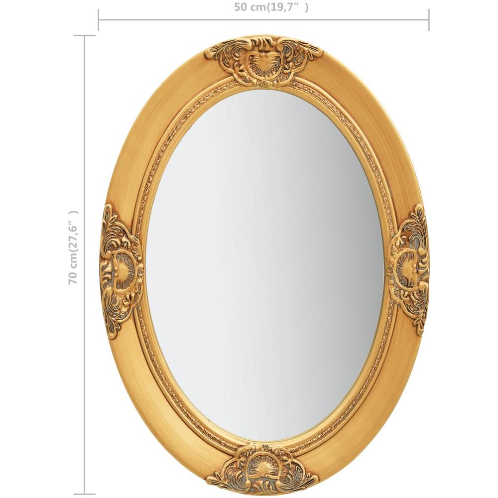 Specchio Da Parete Stile Barocco 50x70 Cm Oro - Foto 6