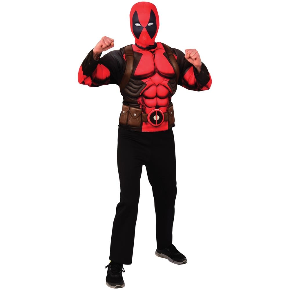 Maglia E Passamontagna Deadpool Adolescente - Taglia: 13/14 Anni (153/164 Cm) - Foto 1