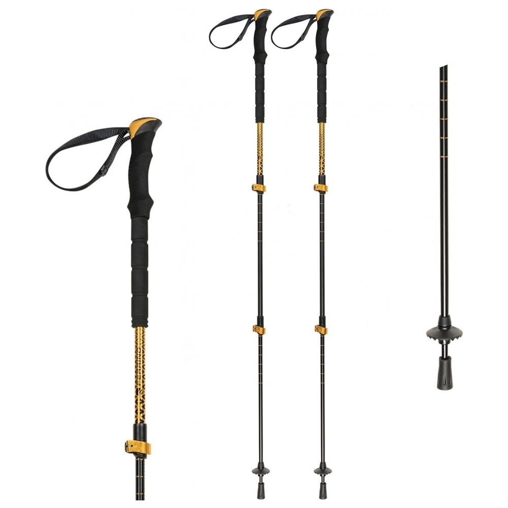 Bastoni Trekking Mustang Estensibili - Taglia Unica Nero - Foto 1