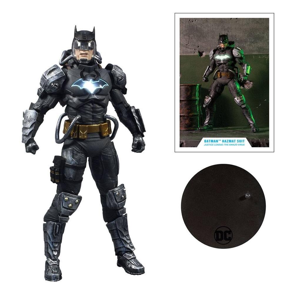 Dc Multiverse Action Figure Batman Hazmat Suit Gold Label Light Up Batman Symbol 18 Cm - Foto 2