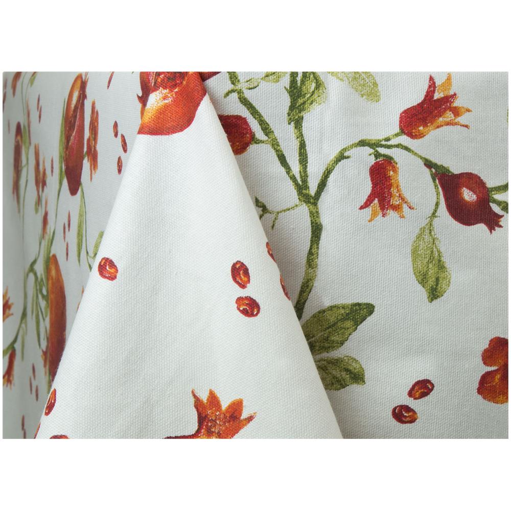 Tovaglia Per Salotto Cucina Tavolo In Cotone Made In Italy Fantasie Autunnali 90x90 Melograno - Foto 4