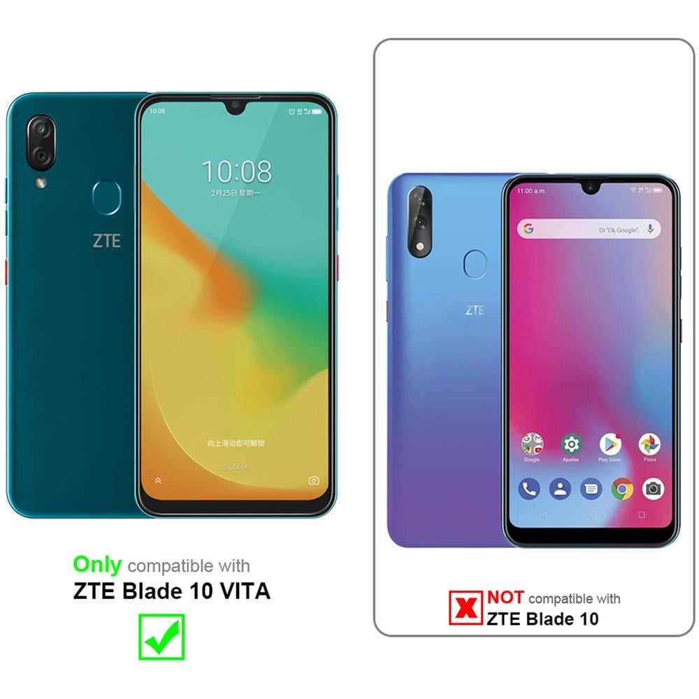 3x Pellicola Di Armatura Compatibile Con Zte Blade 10 Vita In Elevata Trasparenza - 3x Vetro Temperato (tempered) Di Protezione Del Display In Durezza 9h Con 3d Touch - Foto 2