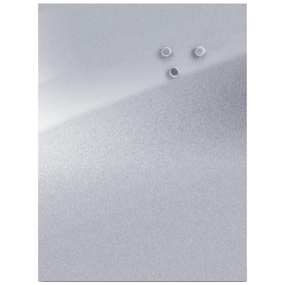Lavagna Magnetica Per Note Inox + 3 Magneti, 60x80 Cm, - Foto 1