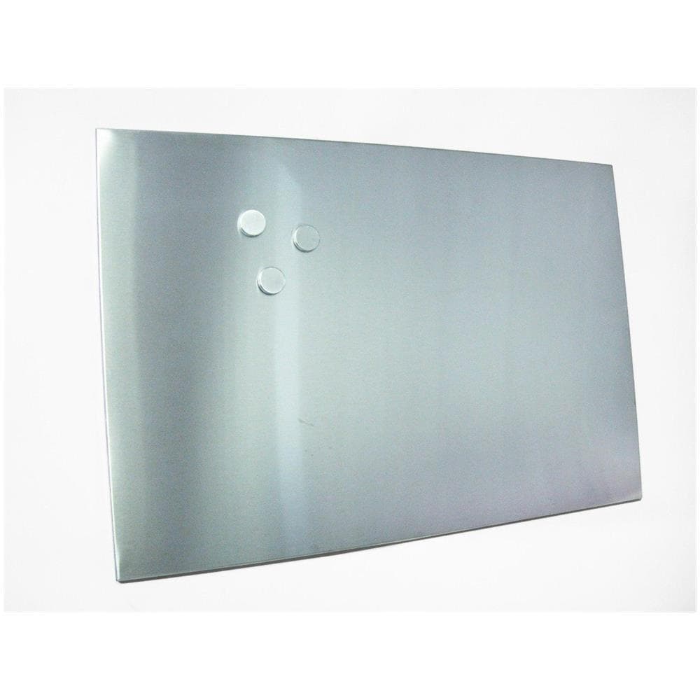 Lavagna Magnetica Per Note Inox + 3 Magneti, 60x80 Cm, - Foto 2