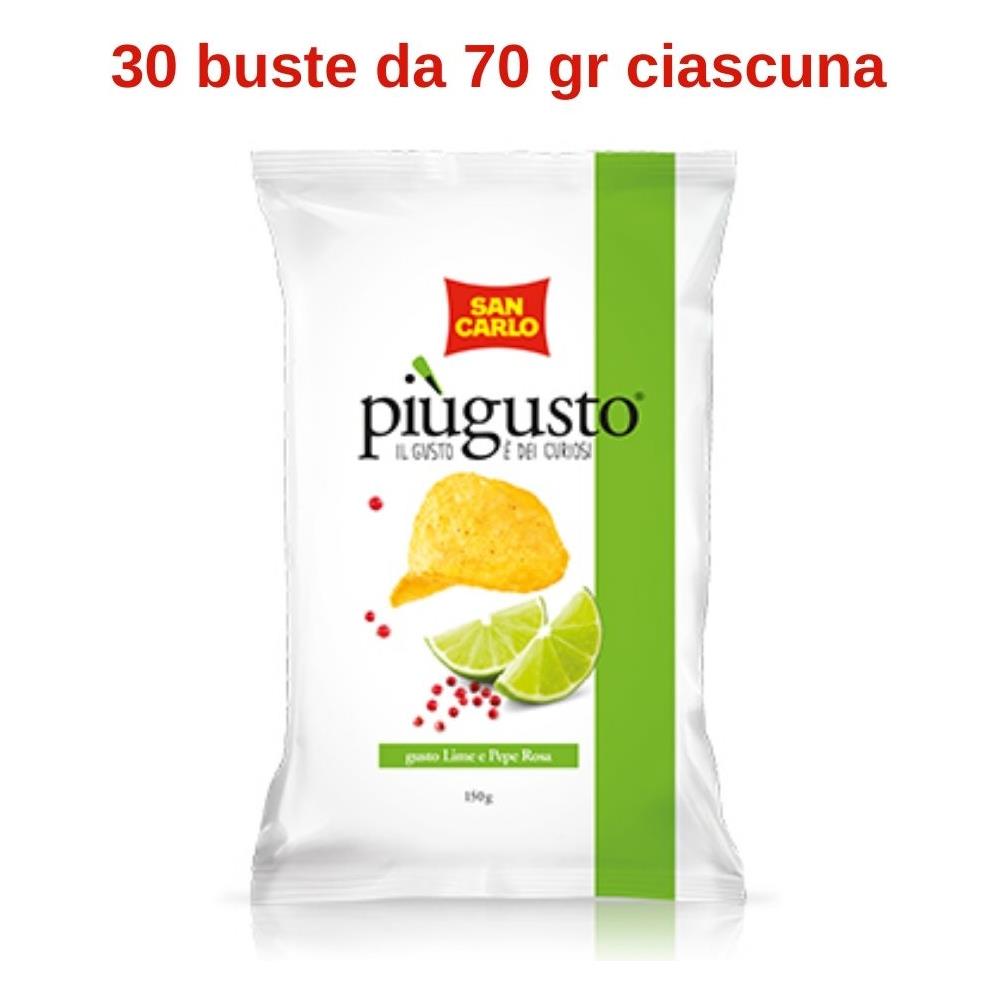 San Carlo Piu' Gusto Lime E Pepe Rosa 30 Buste Da 70 Gr - Foto 1
