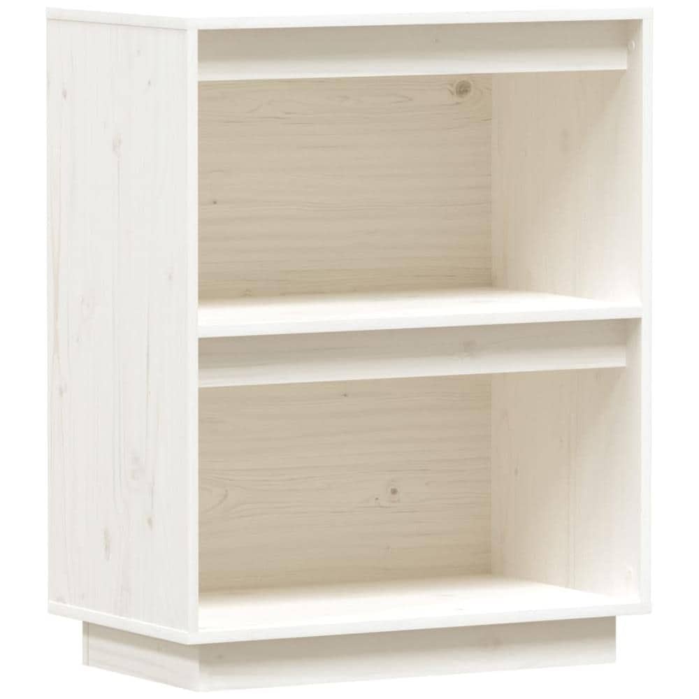 Mobile Consolle Bianco 60x34x75 Cm In Legno Massello Di Pino - Foto 2