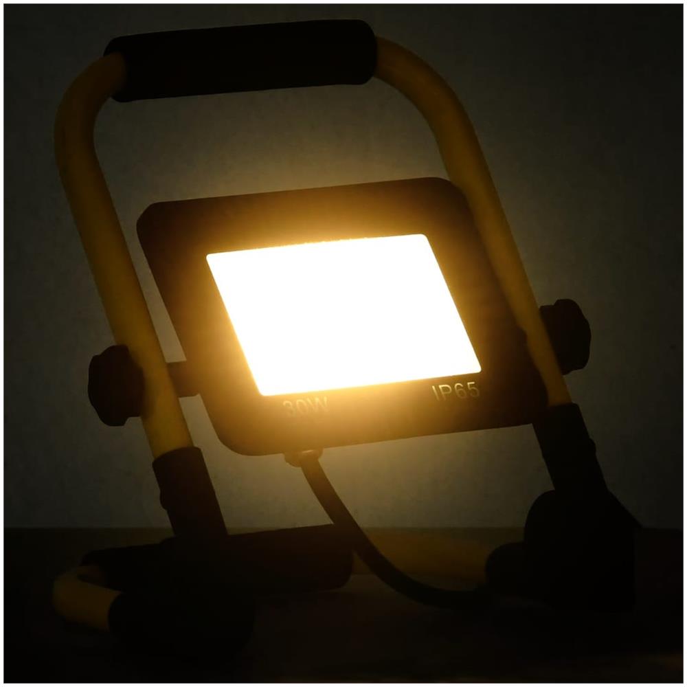 Faretto A Led Con Maniglia 30 W Bianco Caldo - Foto 2