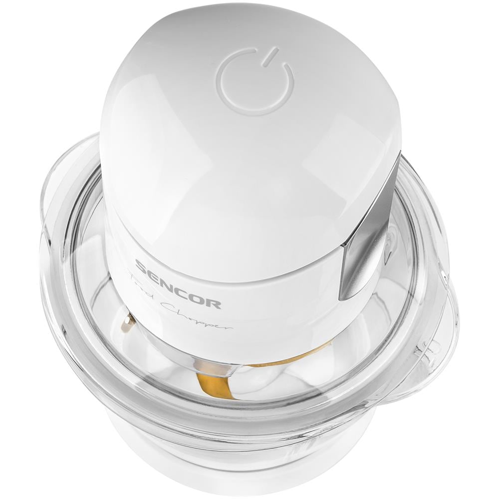 Tritatutto SCB 5100WH Potenza 500 Watt Ciotola in Vetro da 1000 ml 4 Lame in Titanio Colore Bianco - Foto 2