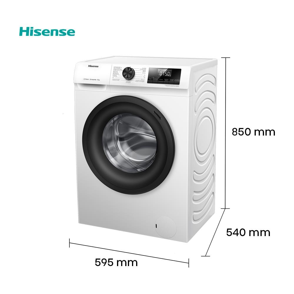 Lavatrice Standard WFQP8014EVM 8 kg Classe A Centrifuga 1400 giri Colore Bianco - Foto 7